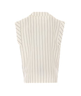 GILET IN MISTO LINO