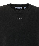 DIAGONAL FUZZY SWEATER