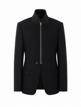 GIACCA IN FLANELLA CON ZIP