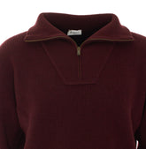 KNITTED ZIP SWEATER