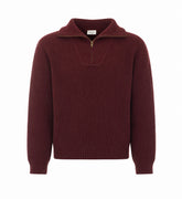 KNITTED ZIP SWEATER