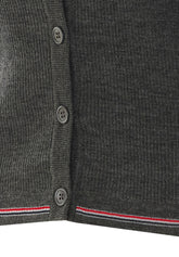 MERINO WOOL RIB STITCH CARDIGAN