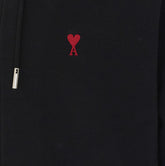 FELPA CON CAPPUCCIO, ZIP E LOGO AMI DE COEUR