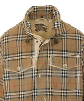 TROPICAL GABARDINE PARKA WITH GRADIENT CHECK
