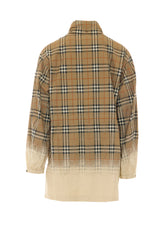 TROPICAL GABARDINE PARKA WITH GRADIENT CHECK