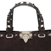 MINI SUEDE ROCKSTUD HANDBAG