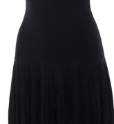 PLEATED SHEER DRESS