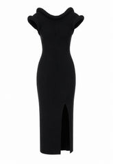 3D DETAIL KNITTED DRESS