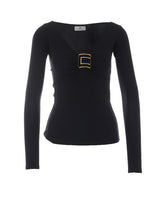 SWEATER WITH JEWEL LOGO