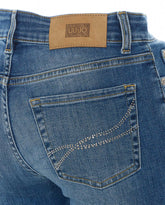 FLARE JEANS WITH RHINESTONES