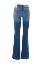 FLARE JEANS WITH RHINESTONES