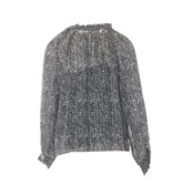 BLUSA CON STAMPA METALLIZZATA