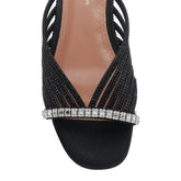 CRYSTAL STRAP SANDALS