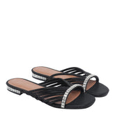 CRYSTAL STRAP SANDALS