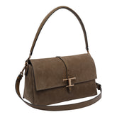 SMALL FLAP T-TIMELESS SUEDE SHOULDER BAG