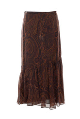 PAISLEY PRINT SKIRT