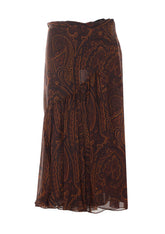 PAISLEY PRINT SKIRT
