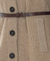 KNITTED BELTED CARDIGAN