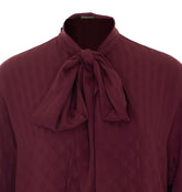 PAISLEY MOTIF AND FOULARD SILK MIX JACQUARD SHIRT