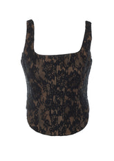 TOP CORSETTO IN PIZZO