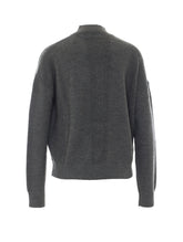CARDIGAN CON LOGO SUL BORDO