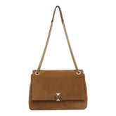 LARGE CHARLIE SUEDE SHOULDER BAG