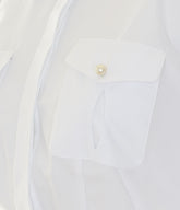 COTTON POPLIN SHIRT WITH FLOUNCE
