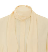 CAMICIA JACQUARD IN MISTO SETA CON FOULARD E MOTIVO PAISLEY