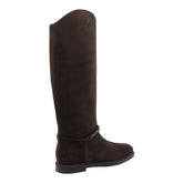 SUEDE BOOT WITH PRECIOUS STRAP
