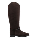 SUEDE BOOT WITH PRECIOUS STRAP