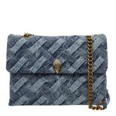 BORSA A TRACOLLA KENSINGTON LARGE IN DENIM