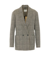 CHECK MOTIF DOUBLE BREASTED JACKET