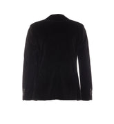 VELVET SINGLE BREASTED BUTTON JACKET