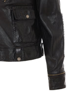 LEATHER BIKER JACKET