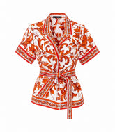 CAMICIA CON STAMPA MAIOLICA