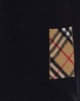 T-SHIRT CON PATCH CHECK IN CASHMERE