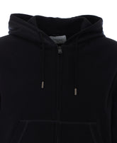 FELPA CON CAPPUCCIO E ZIP