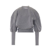 LONG-SLEEVES BELTED SWEATSHIRT