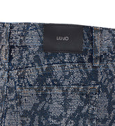 STRASS MINI DENIM SKIRT
