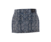 STRASS MINI DENIM SKIRT