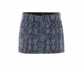 STRASS MINI DENIM SKIRT
