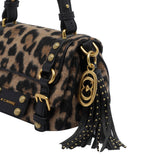 BORSA A MANO ANIMALIER CON LOGO