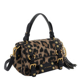 BORSA A MANO ANIMALIER CON LOGO