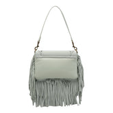 BORSA A SPALLA OXFORD CON FRANGE SMALL