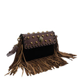BORSA A SPALLA OXFORD FRINGE SMALL