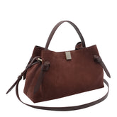 SUEDE GYOZA HANDBAG