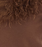 CARDIGAN CROPPED CON FAUX FUR