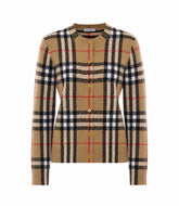 CHECK CASHMERE CARDIGAN