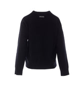 JACQUARD WOOL JERSEY WITH CHARM