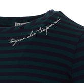 STRIPED T-SHIRT WITH EMBROIDERY